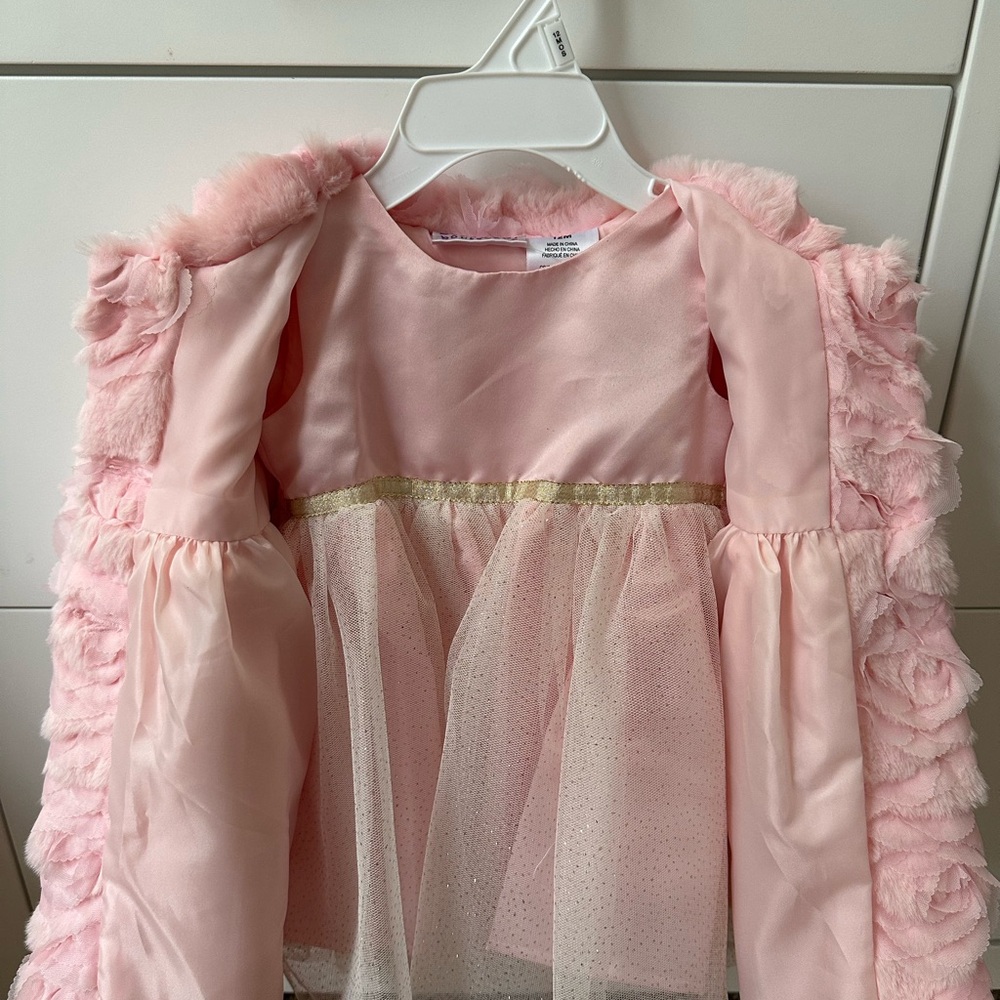 Beautiful pink dress and coat!